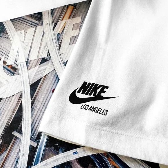 Nike Sportswear LA Lakers Tee Men’s Size L White Graphic Logo NSW Los Angeles DS - Picture 5 of 12
